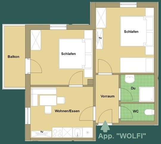 Grundriss App. Wolfi